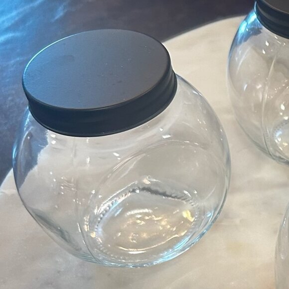 Set of 4 Vintage Small Apothecary Cotton Swabs Candy Spice Jars - Picture 10 of 10